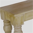 Casartis Living French Country Solid Mango Wood Console Table in Rustic Natural