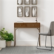Casartis Living Linden Modular Solid Wood Writing Desk in Walnut