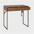 Casartis Living Linden Modular Solid Wood Writing Desk in Walnut