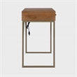 Casartis Living Linden Modular Solid Wood Writing Desk in Walnut
