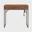 Casartis Living Linden Modular Solid Wood Writing Desk in Walnut