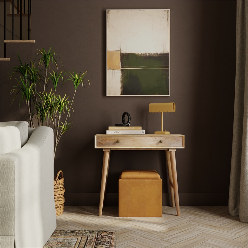 Casartis Living Nordlyn Solid Wood Home Office Desk in Wheatfield
