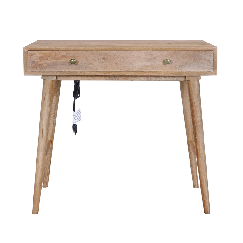Casartis Living Nordlyn Solid Wood Home Office Desk in Wheatfield