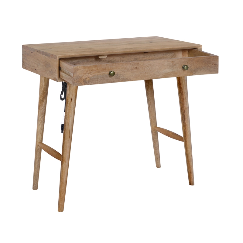 Casartis Living Nordlyn Solid Wood Home Office Desk in Wheatfield