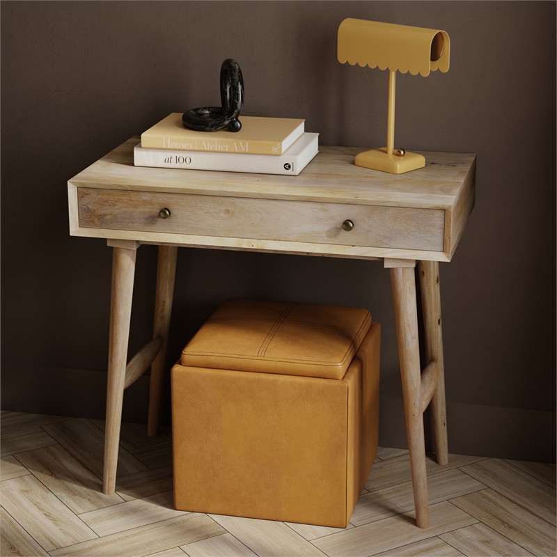 Casartis Living Nordlyn Solid Wood Home Office Desk in Wheatfield