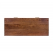 Casartis Living Atlas Cane Mid Century Modern Solid Wood Desk in Walnut