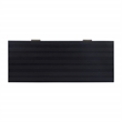 Madison Mid Century Modern Solid Wood-Linen 2 Drawer Desk in Black
