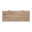 Madison Mid Century Modern Solid Wood-Linen 2 Drawer Desk in Wheatfield