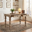 Casartis Living French Country Solid Wood Desk in Rustic Natural
