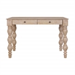 Casartis Living French Country Solid Wood Desk in Rustic Natural