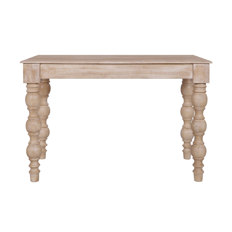 Casartis Living French Country Solid Wood Desk in Rustic Natural