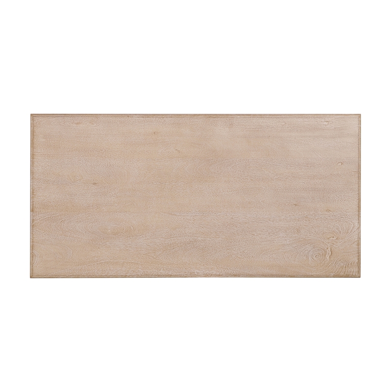 Casartis Living French Country Solid Wood Desk in Rustic Natural