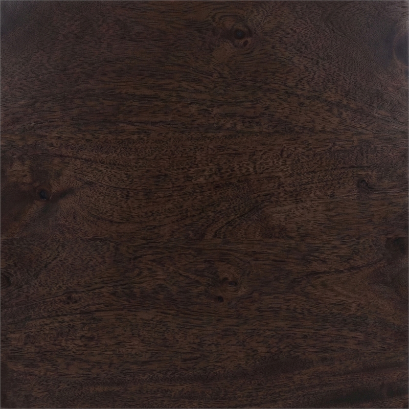 Casartis Living Atelier Solid Wood Iron Nesting Table Set of 2 in Choco Brown