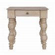 Casartis Living French Country Wood Side Table with Drawer in Rustic Natural