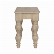 Casartis Living French Country Wood Side Table with Drawer in Rustic Natural