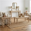 Casartis Living French Country Wood Side Table with Drawer in Rustic Natural