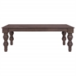 Casartis Living French Country  Solid Wood Coffee Table in Coffee Brown