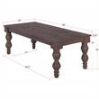 Casartis Living French Country  Solid Wood Coffee Table in Coffee Brown