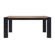 Casartis Living Axis Modern Solid Wood Dining Table in Natural and Black