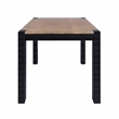 Casartis Living Axis Modern Solid Wood Dining Table in Natural and Black
