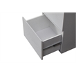Kowo 2-Drawer Engineered Wood/Metal File Cabinet with Lock in White