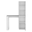 Ripley Writing Desk Bookcase and Cabinet in White Engineered Wood
