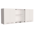 Tigard 2-Piece Kitchen Set in White Engineered Wood