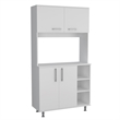 Edmond 2-Piece Kitchen Set in White Engineered Wood