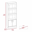 Detroit 2-Piece Office Set in Light Gray Engineered Wood