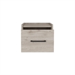 Yorktown Floating Nightstand Engineered Wood Handy Drawer Light Gray