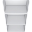 Gakona Bookcase 3 shelves White Engineered Wood