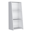 Gakona Bookcase 3 shelves White Engineered Wood