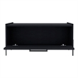 Juneau Coffee Table 1 shelf 4 legs Black Wengue Engineered Wood