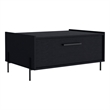 Juneau Coffee Table 1 shelf 4 legs Black Wengue Engineered Wood