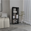 Laurier Office Library 3 Shelves Black Wengue Engineered Wood