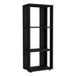 Laurier Office Library 3 Shelves Black Wengue Engineered Wood
