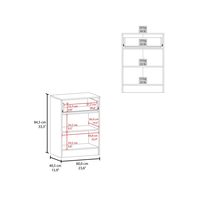 Barbados Pantry Cabinet 1 Drawer 2 Shelves 2 Doors Black Wengue Engineered Wood