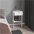 McRae Nightstand 1 Drawer 1 Shelf 4 Legs White Engineered Wood