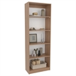 Vinton Bookcase 5 Shelf for Books and Decor Light Oak Engineered Wood