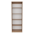 Vinton Bookcase 5 Shelf for Books and Decor Light Oak Engineered Wood