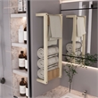 Ambia Wall Tower Rack Light Oak Engineered Wood
