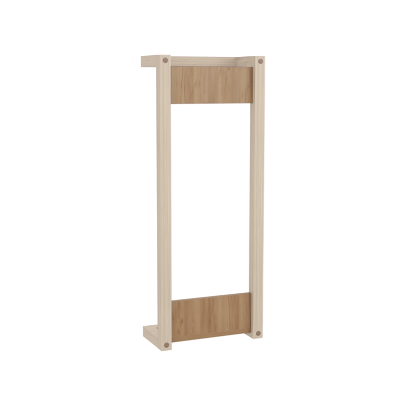 Ambia Wall Tower Rack Light Oak Engineered Wood