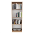 Vinton Bookcase with Spacious Tier-Shelving Design Natural Oak Engineered Wood