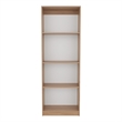 Vinton Bookcase with Spacious Tier-Shelving Design Natural Oak Engineered Wood