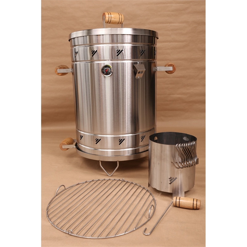 Medium Stainless Steel Smoker 304 Grade 20-Gauge 23.6