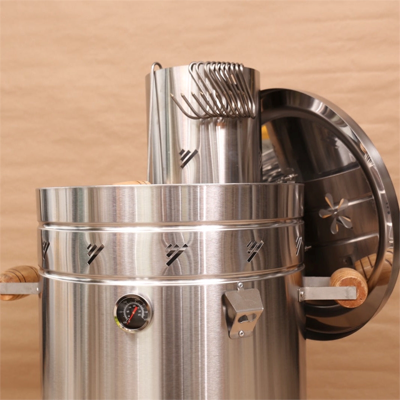 Medium Stainless Steel Smoker 304 Grade 20-Gauge 23.6
