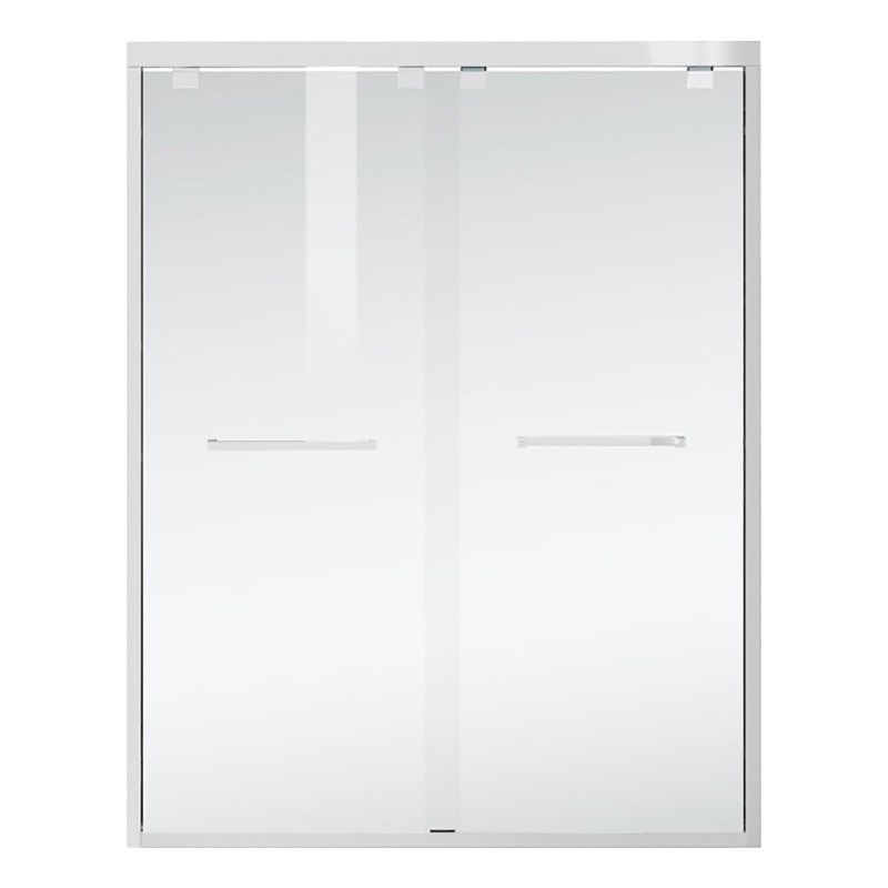 Elegant Kitchen and Bath Warren Semi-frameless Aluminum Shower Door in Chrome