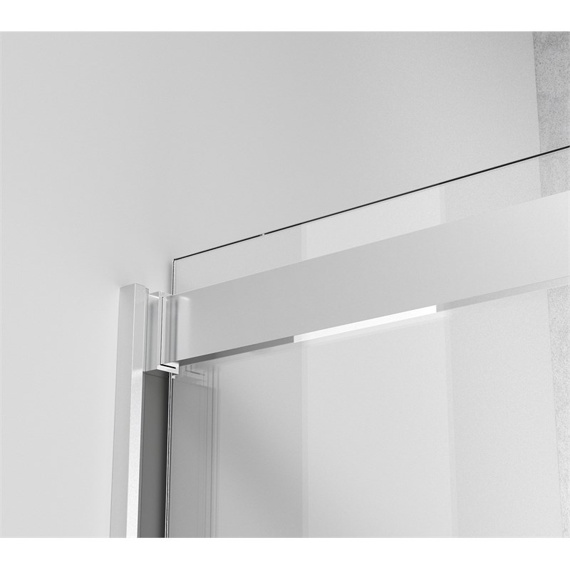 Elegant Kitchen and Bath Hamilton Frameless Aluminum Shower Door in Chrome