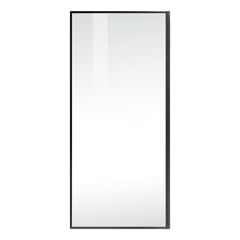 Elegant Kitchen and Bath Melbourne Fixed-framed Aluminum Shower Door in Black
