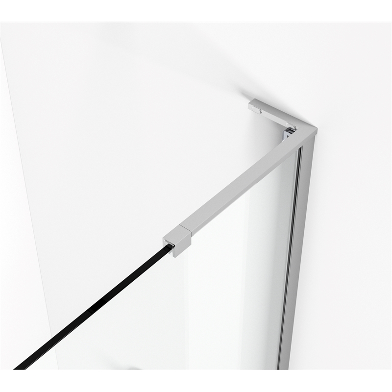 Elegant Kitchen and Bath Devon Frameless Aluminum Tub Door in Chrome
